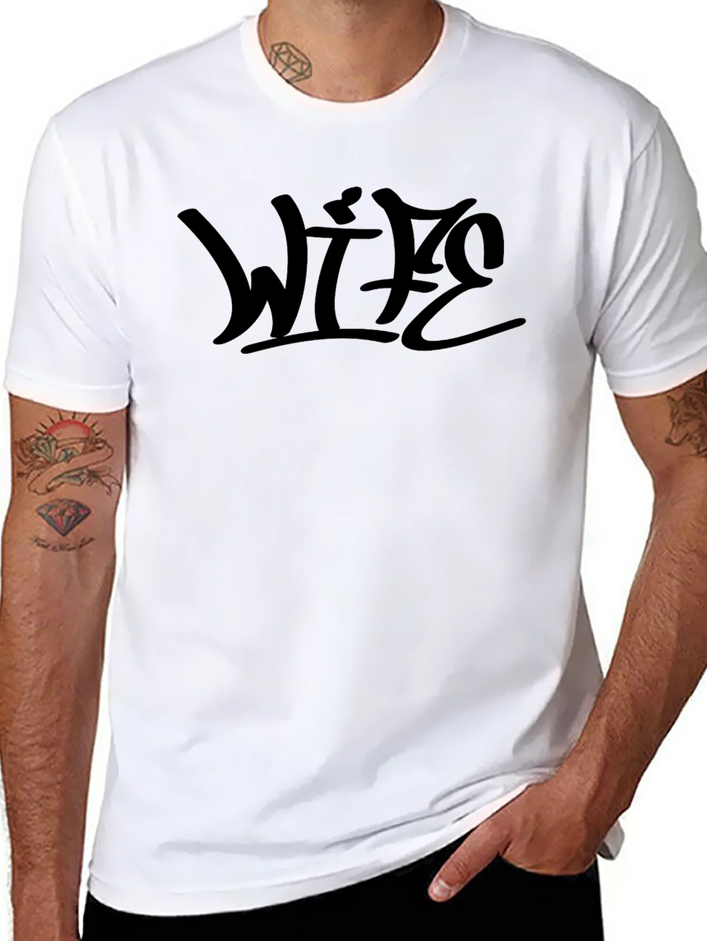 Wife Graphic Black T-Shirt product image 7