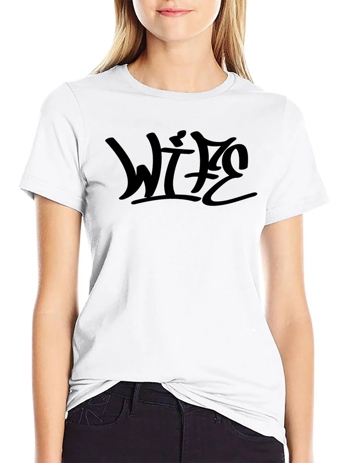 Wife Graphic Black T-Shirt product image 8