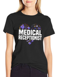 Medical Receptionist Heart Graphic T-Shirt product image 1