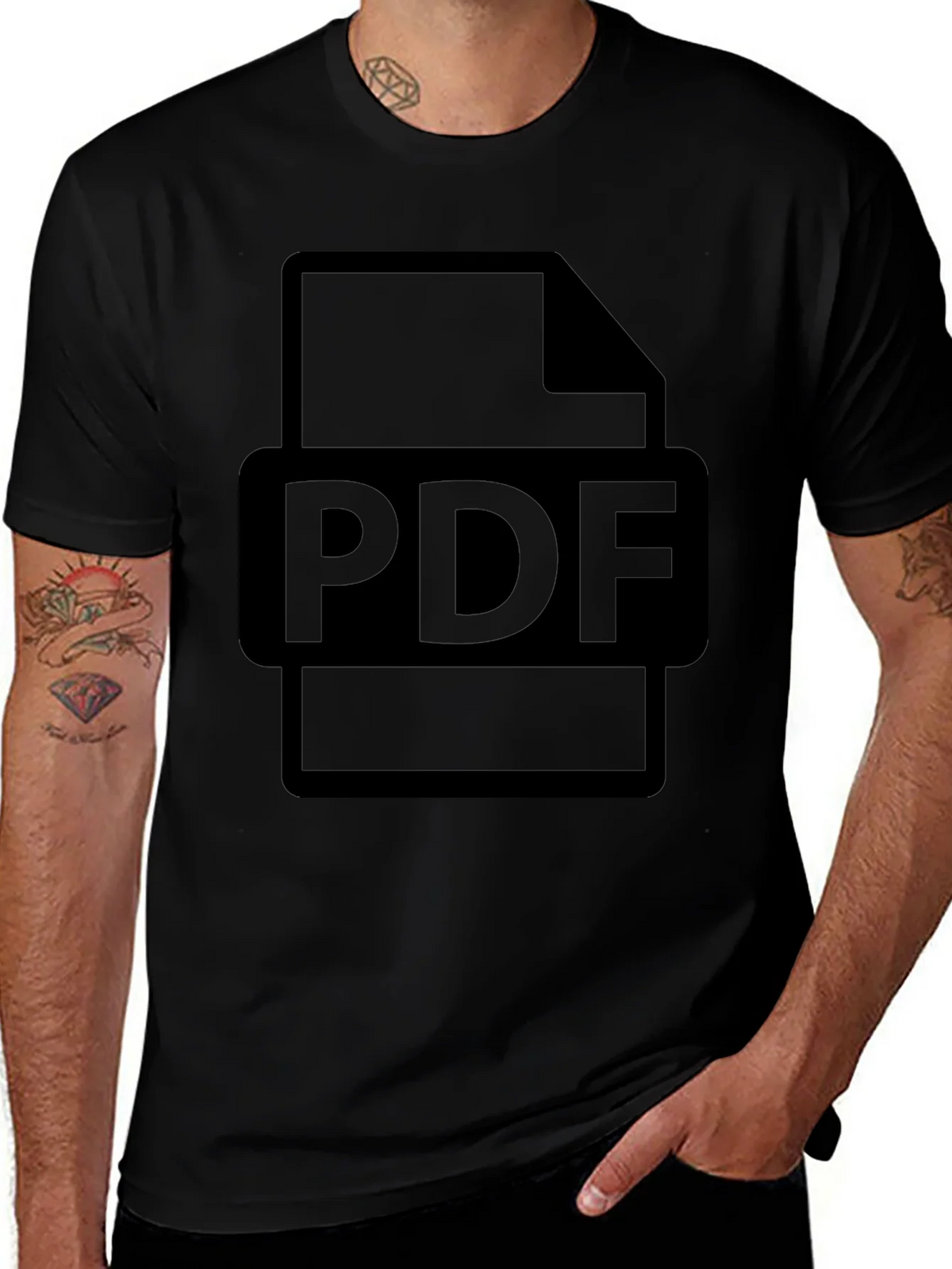 PDF File Graphic T-Shirt - Document Design Tee product image 1