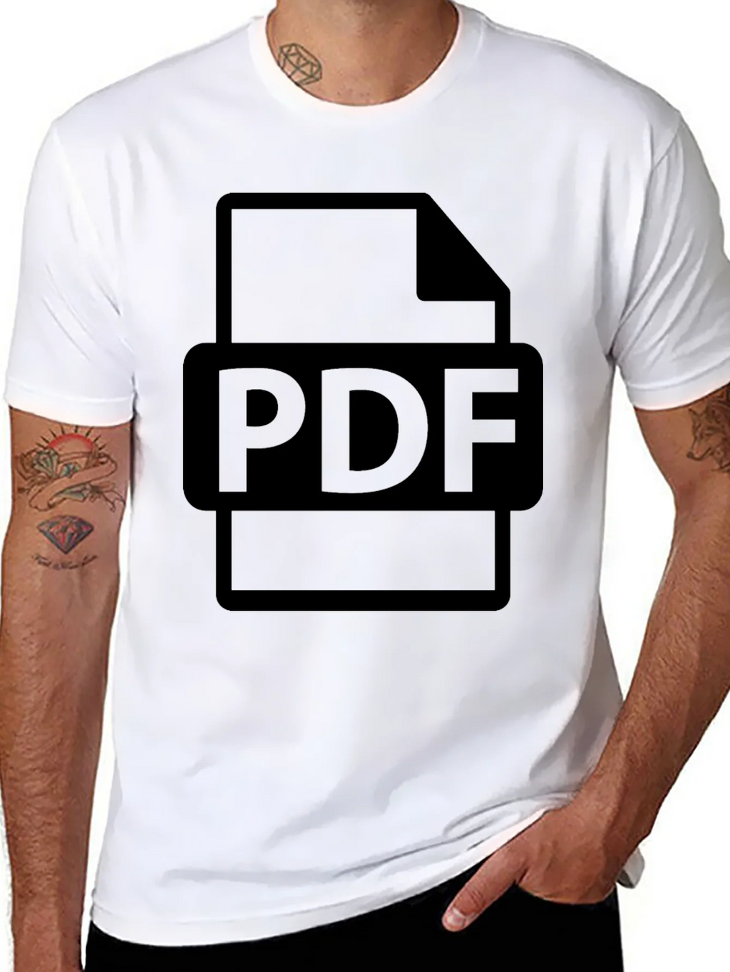PDF File Graphic T-Shirt - Document Design Tee product image 7