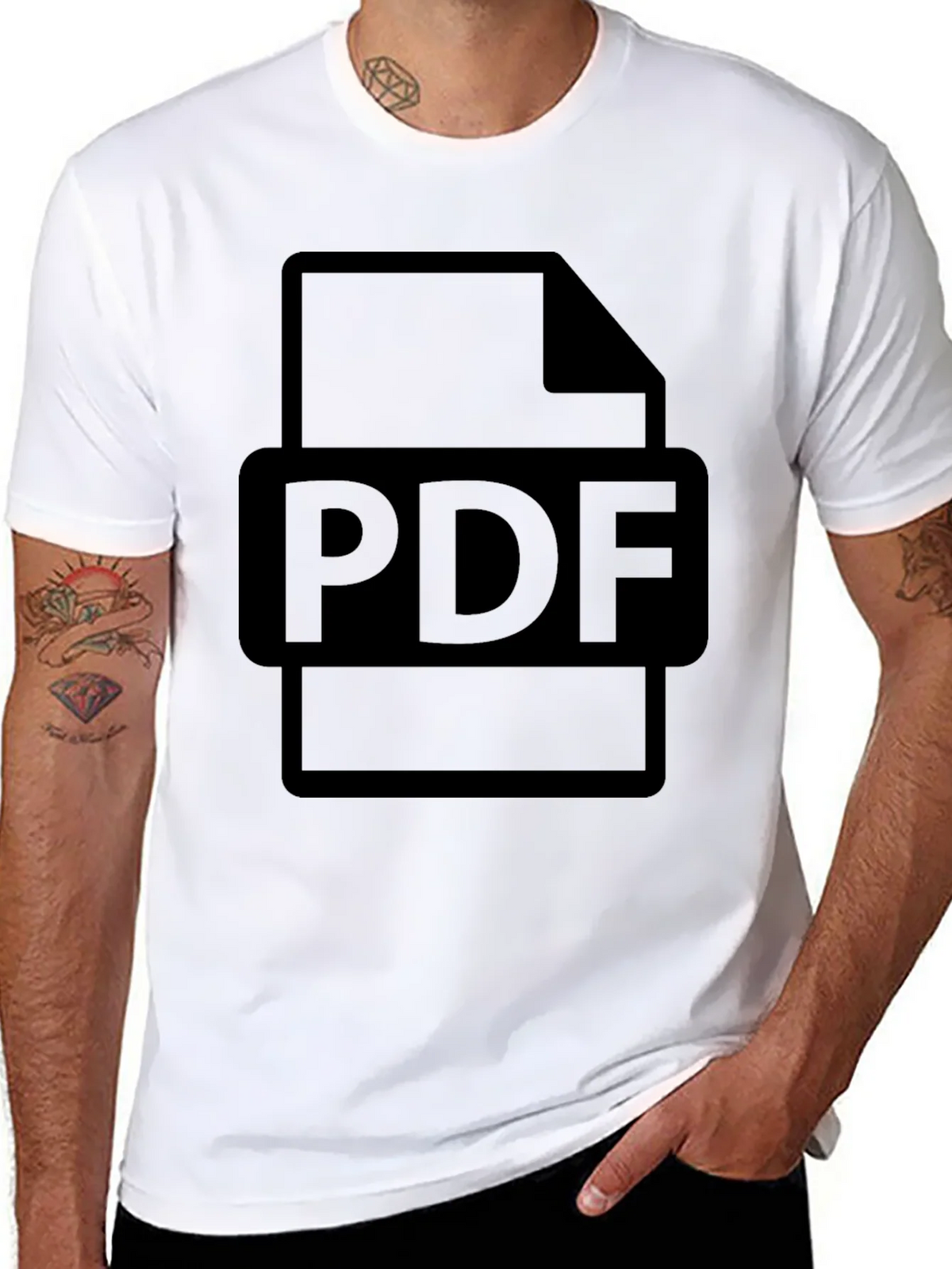 PDF File Graphic T-Shirt - Document Design Tee product image 7
