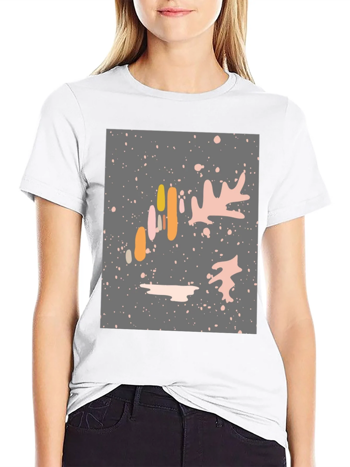 Abstract Graphic Print Tee product image 3