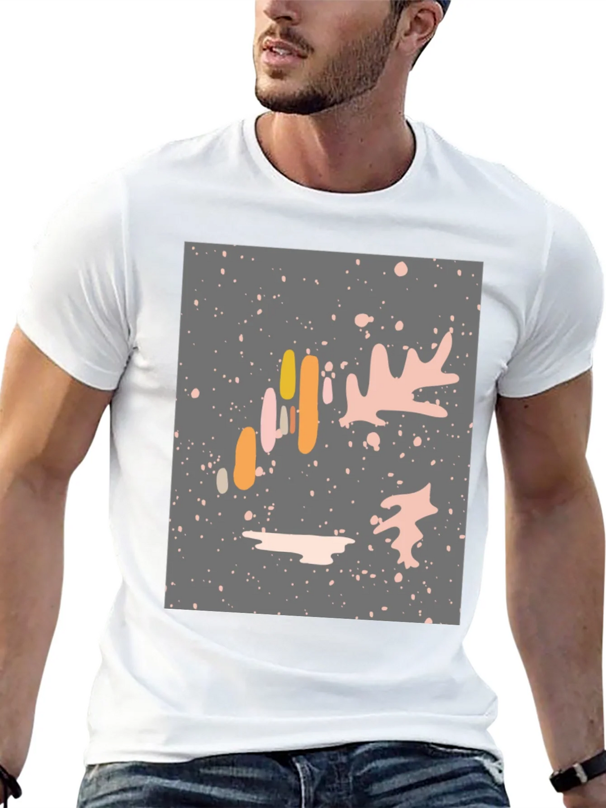 Abstract Graphic Print Tee product image 5