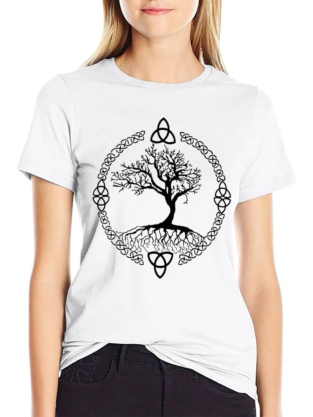 Celtic Tree of Life Graphic Tee - Unisex Black T-Shirt product image 8