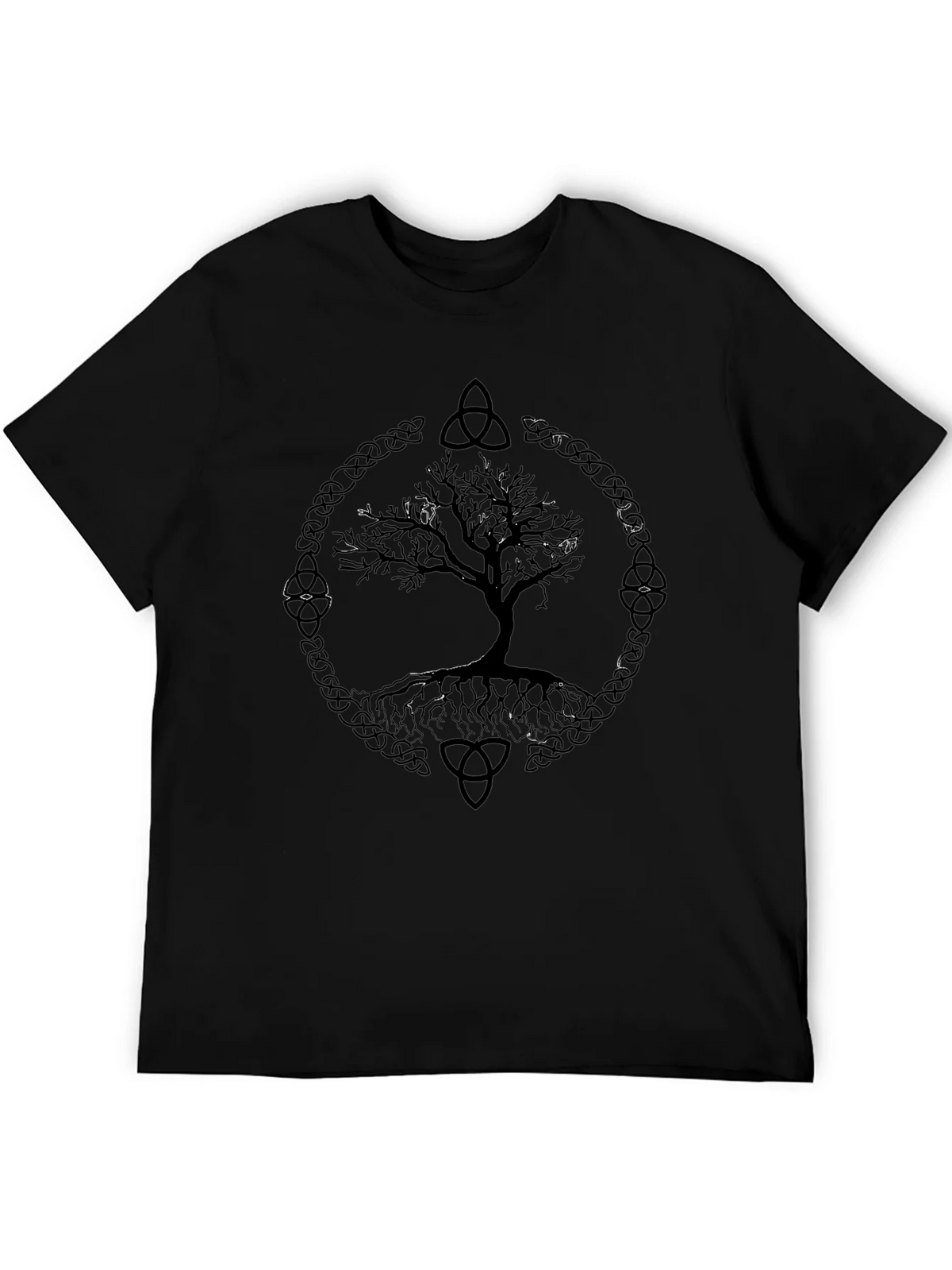 Celtic Tree of Life Graphic Tee - Unisex Black T-Shirt product image 5