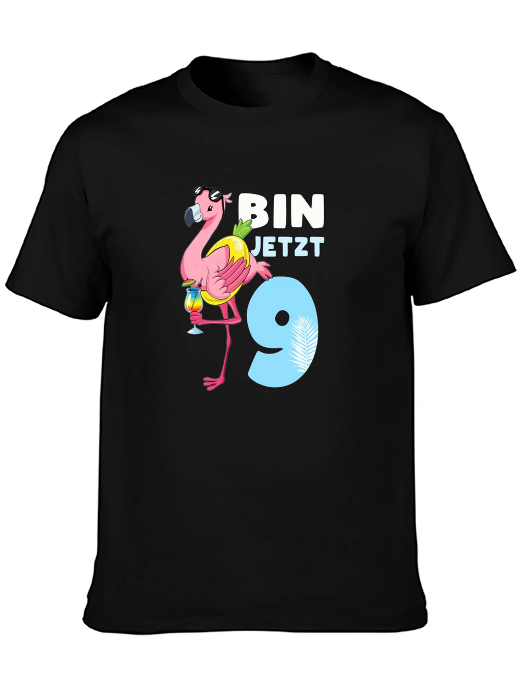 Flamingo Birthday Boy T-Shirt - Im 9! product image 3