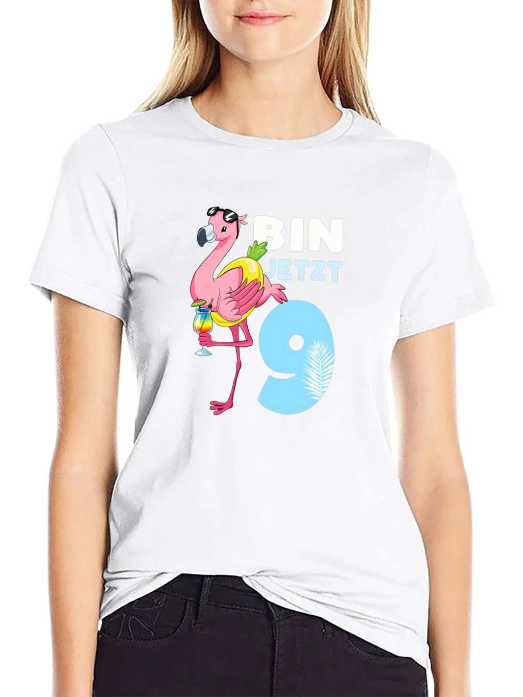Flamingo Birthday Boy T-Shirt - Im 9! product image 7