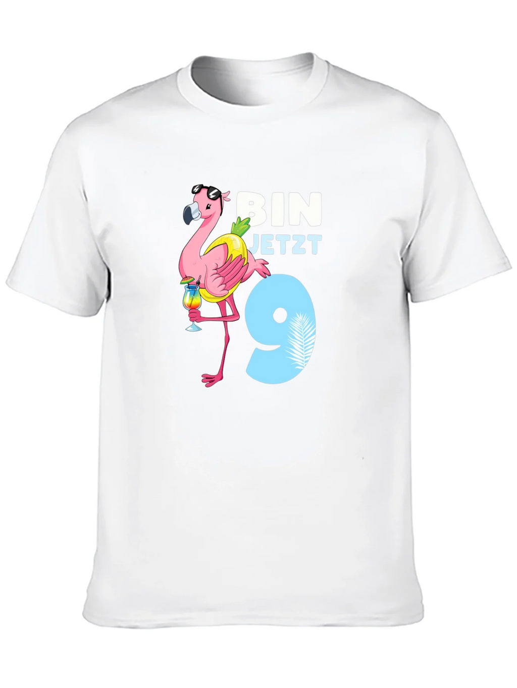 Flamingo Birthday Boy T-Shirt - Im 9! product image 8