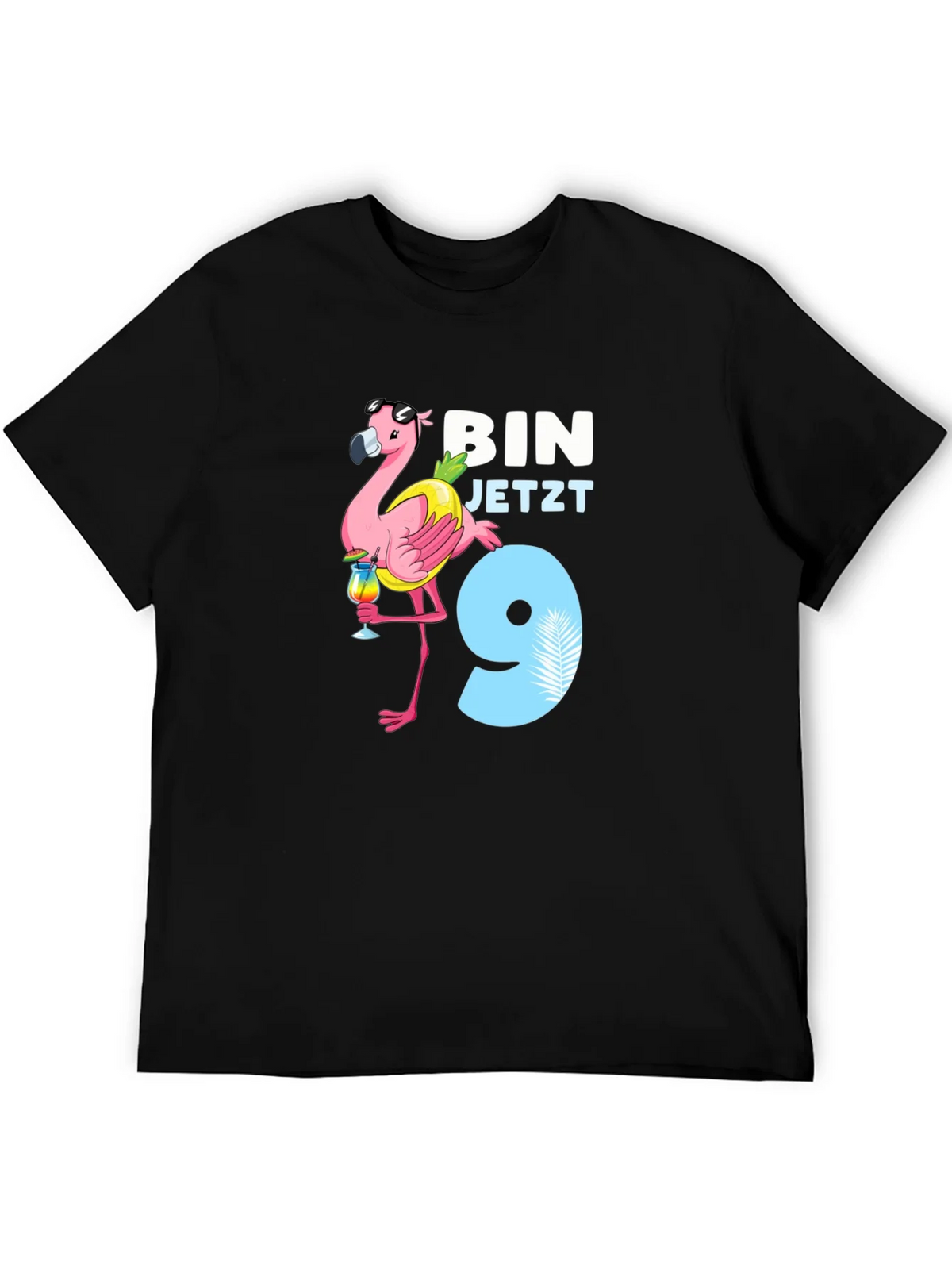 Flamingo Birthday Boy T-Shirt - Im 9! product image 4