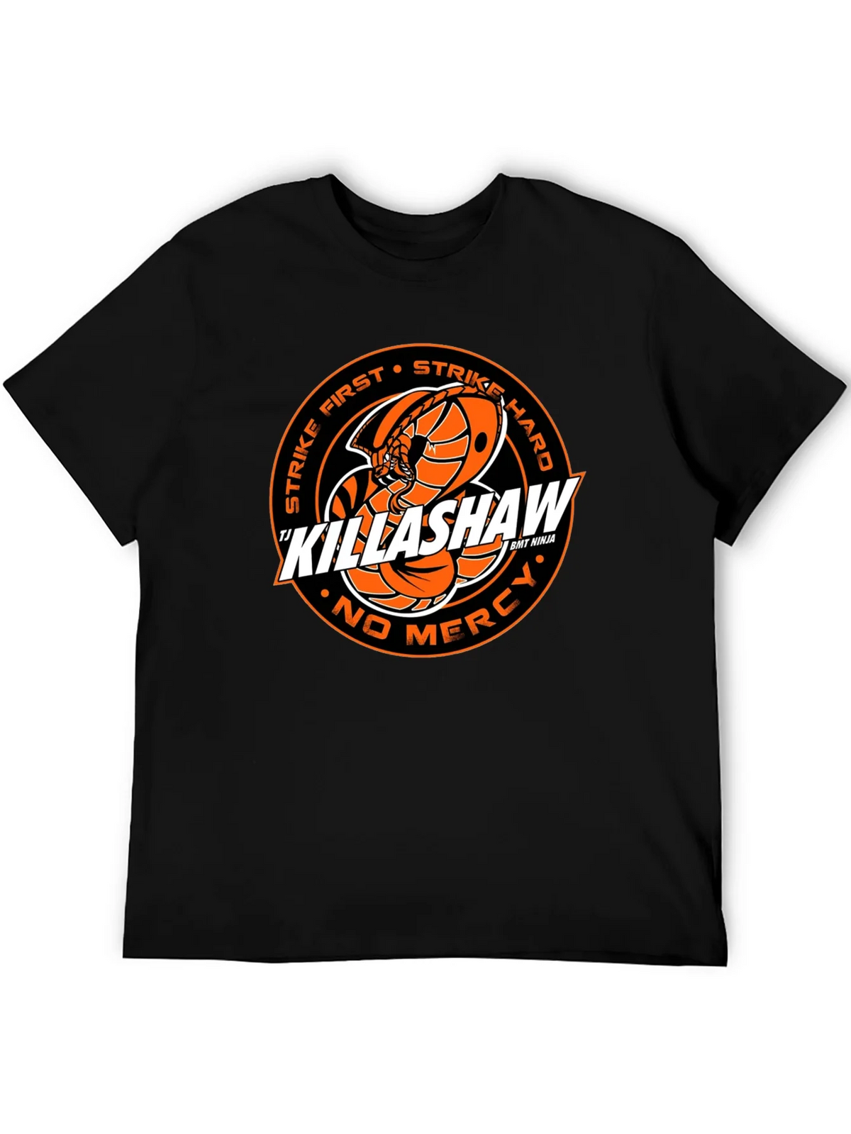Cobra Kai Killashaw T-Shirt - Strike First Hard No Mercy product image 3