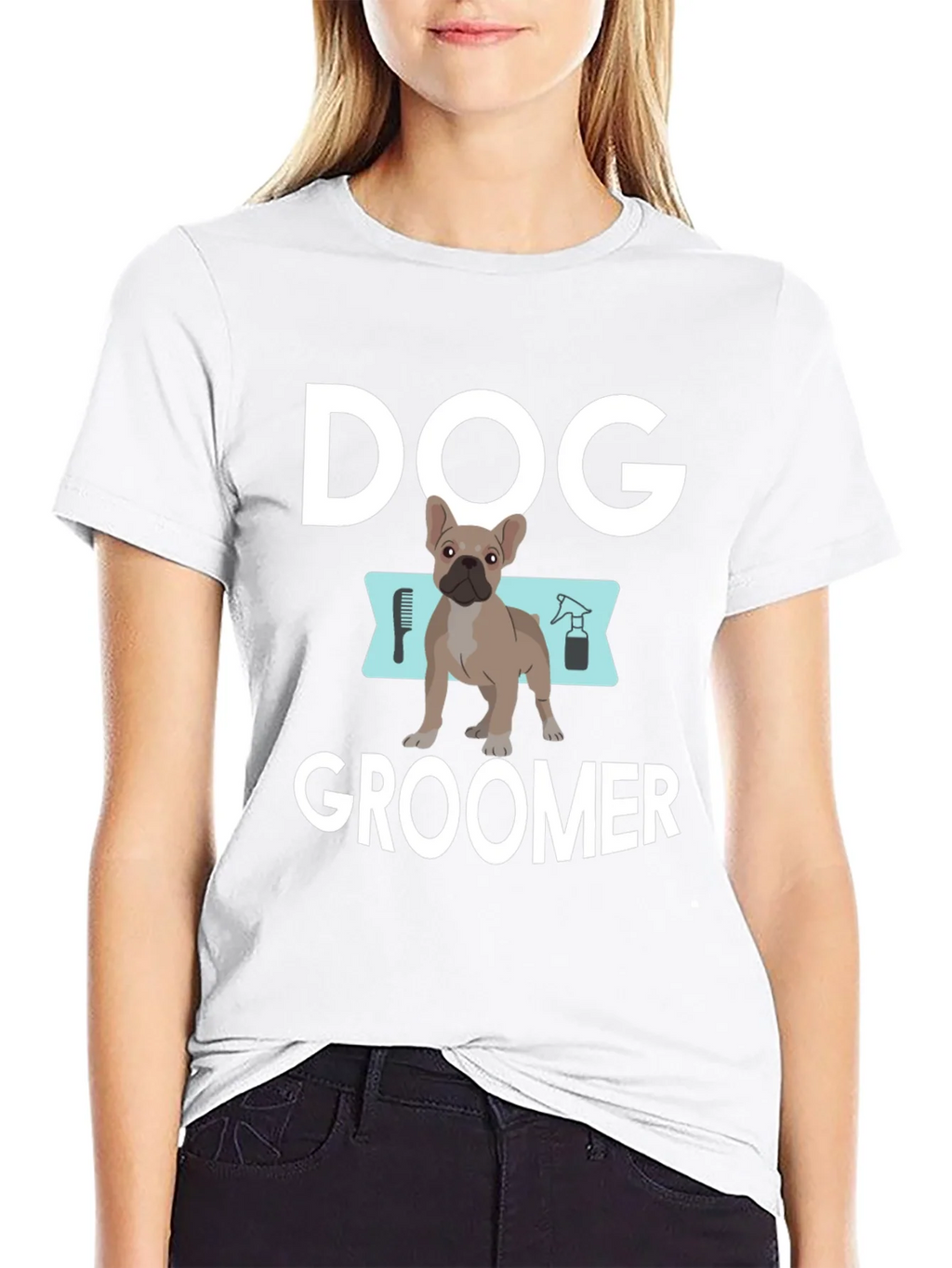 Dog Groomer T-Shirt - Unisex Black Cotton Tee product image 6
