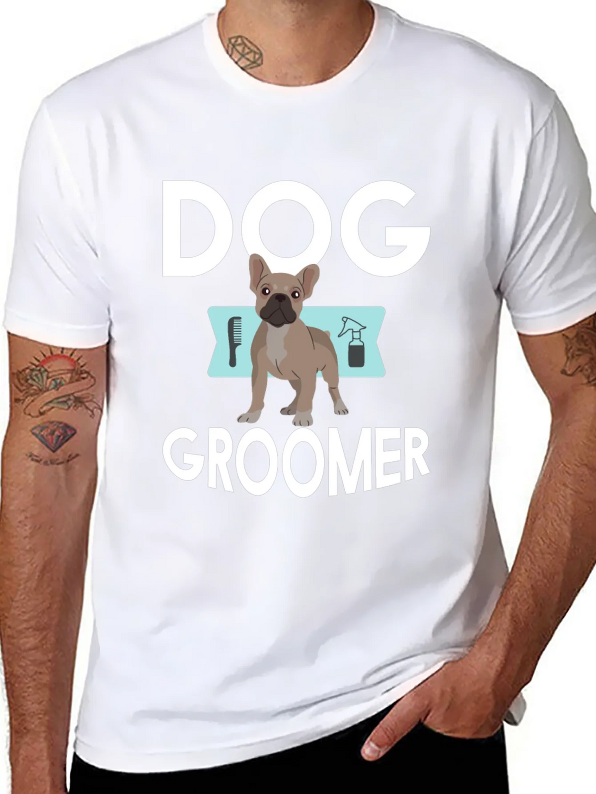 Dog Groomer T-Shirt - Unisex Black Cotton Tee product image 5