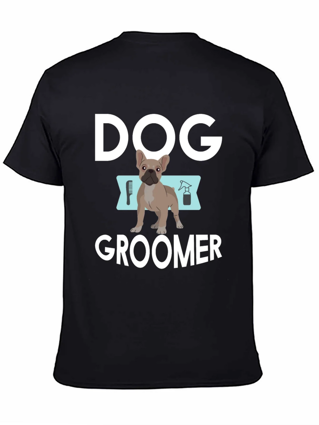 Dog Groomer T-Shirt - Unisex Black Cotton Tee product image 2