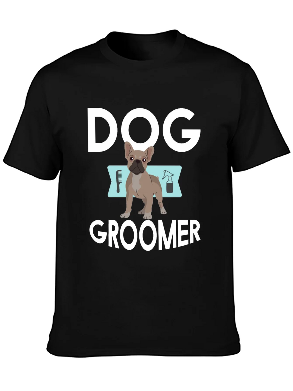 Dog Groomer T-Shirt - Unisex Black Cotton Tee product image 1