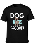 Dog Groomer T-Shirt - Unisex Black Cotton Tee product image 1