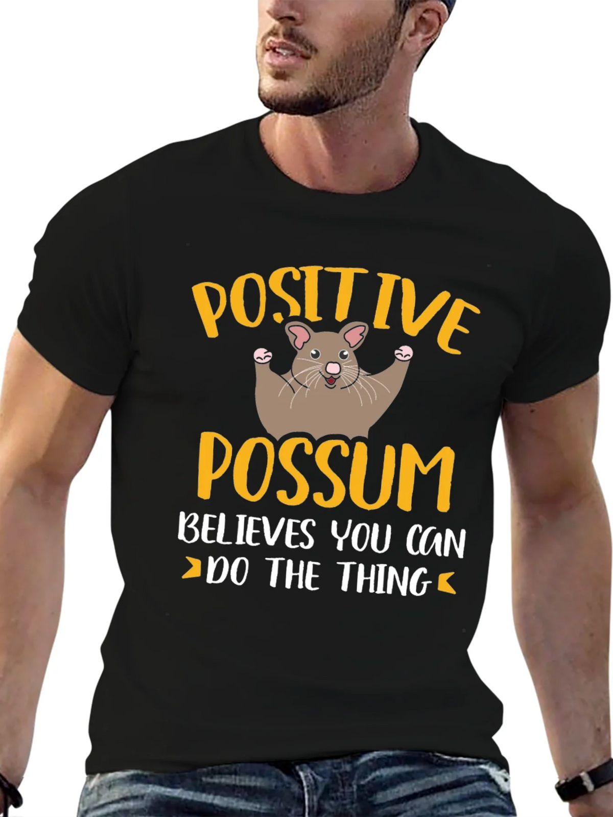 Positive Possum T-Shirt - Believes You Can Do The Thing product image 2