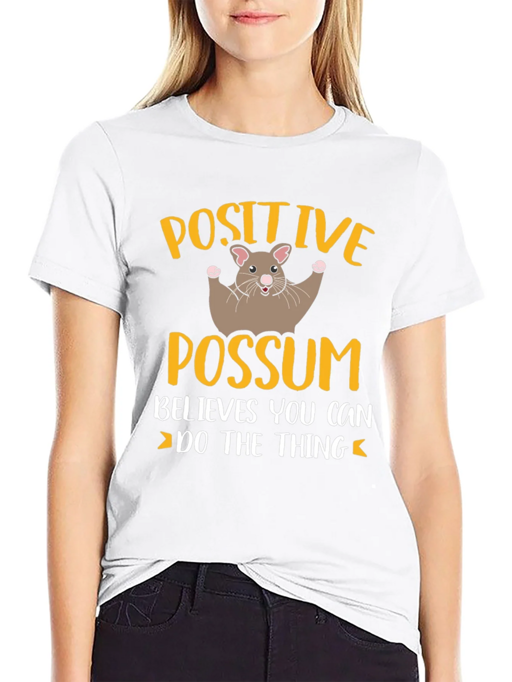 Positive Possum T-Shirt - Believes You Can Do The Thing product image 4