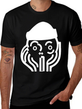Abstract Graphic Print Tee - Black product image 1