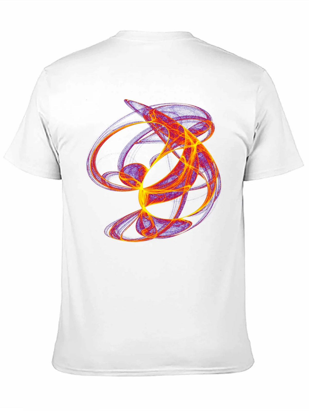 Abstract Flame Graphic Black T-Shirt product image 8