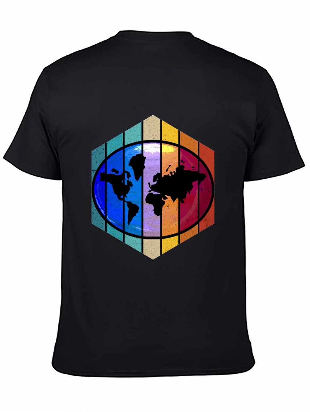 World Map Graphic Tee - Black product image 4