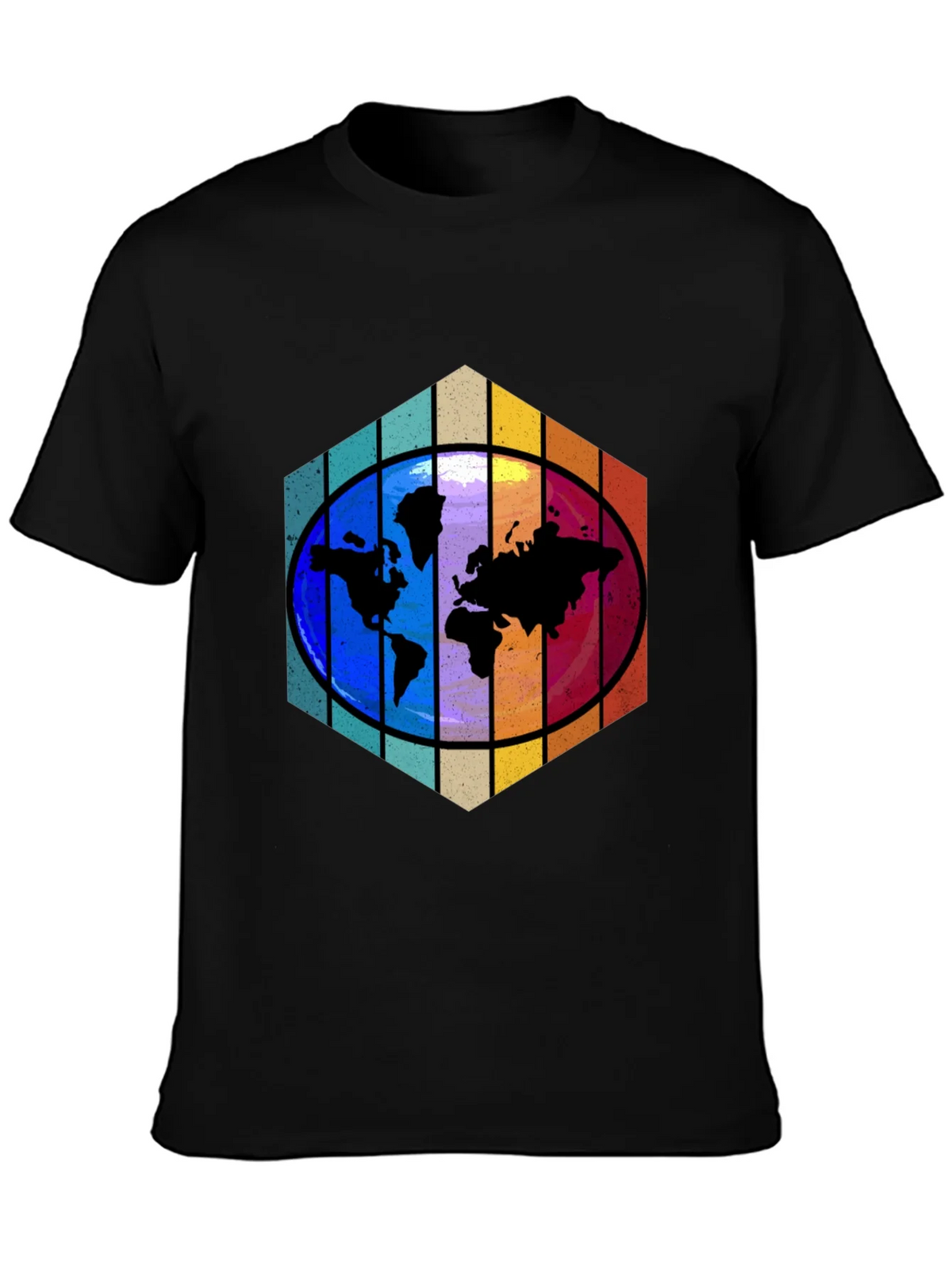 World Map Graphic Tee - Black product image 3