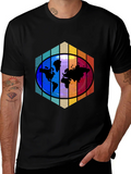World Map Graphic Tee - Black product image 1