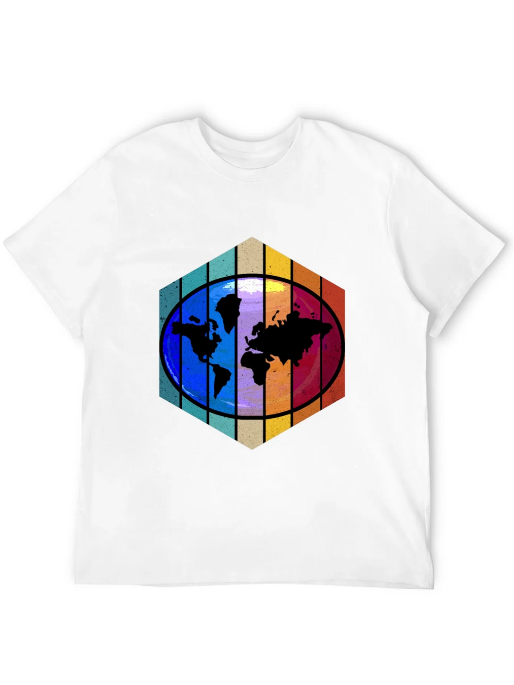 World Map Graphic Tee - Black product image 11