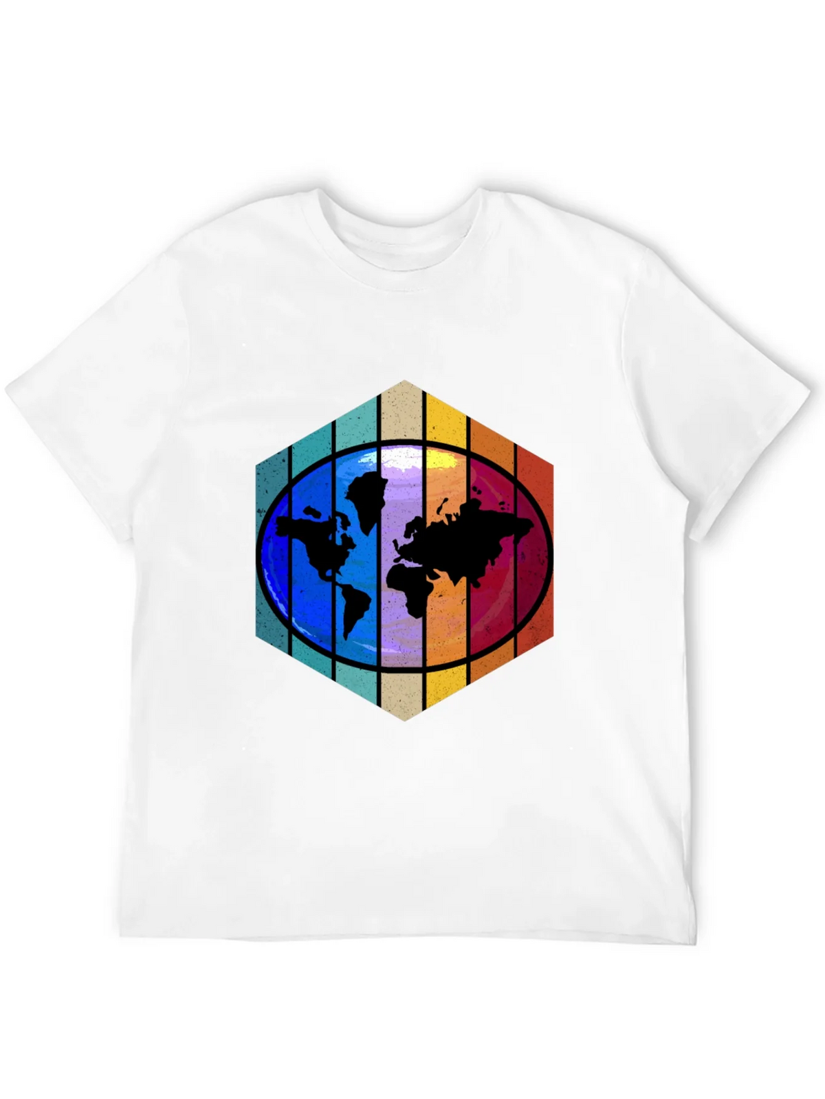 World Map Graphic Tee - Black product image 11