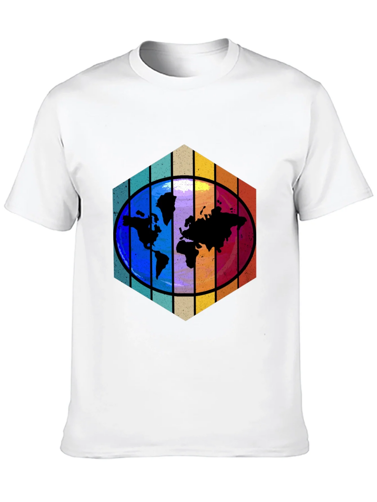 World Map Graphic Tee - Black product image 9