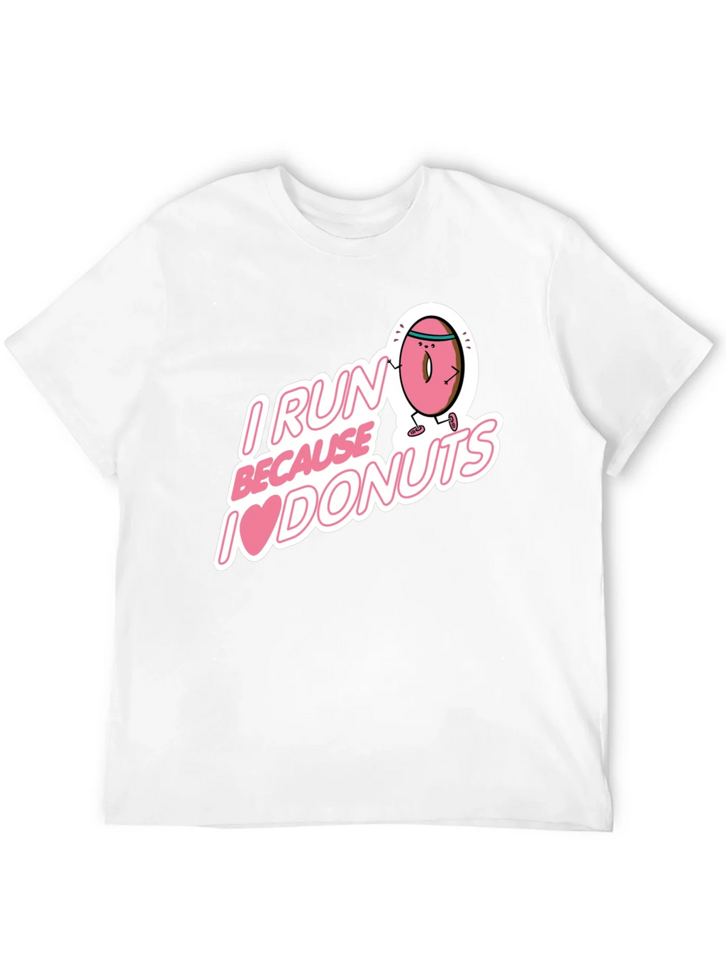 I Run Because I Love Donuts Graphic T-Shirt product image 11