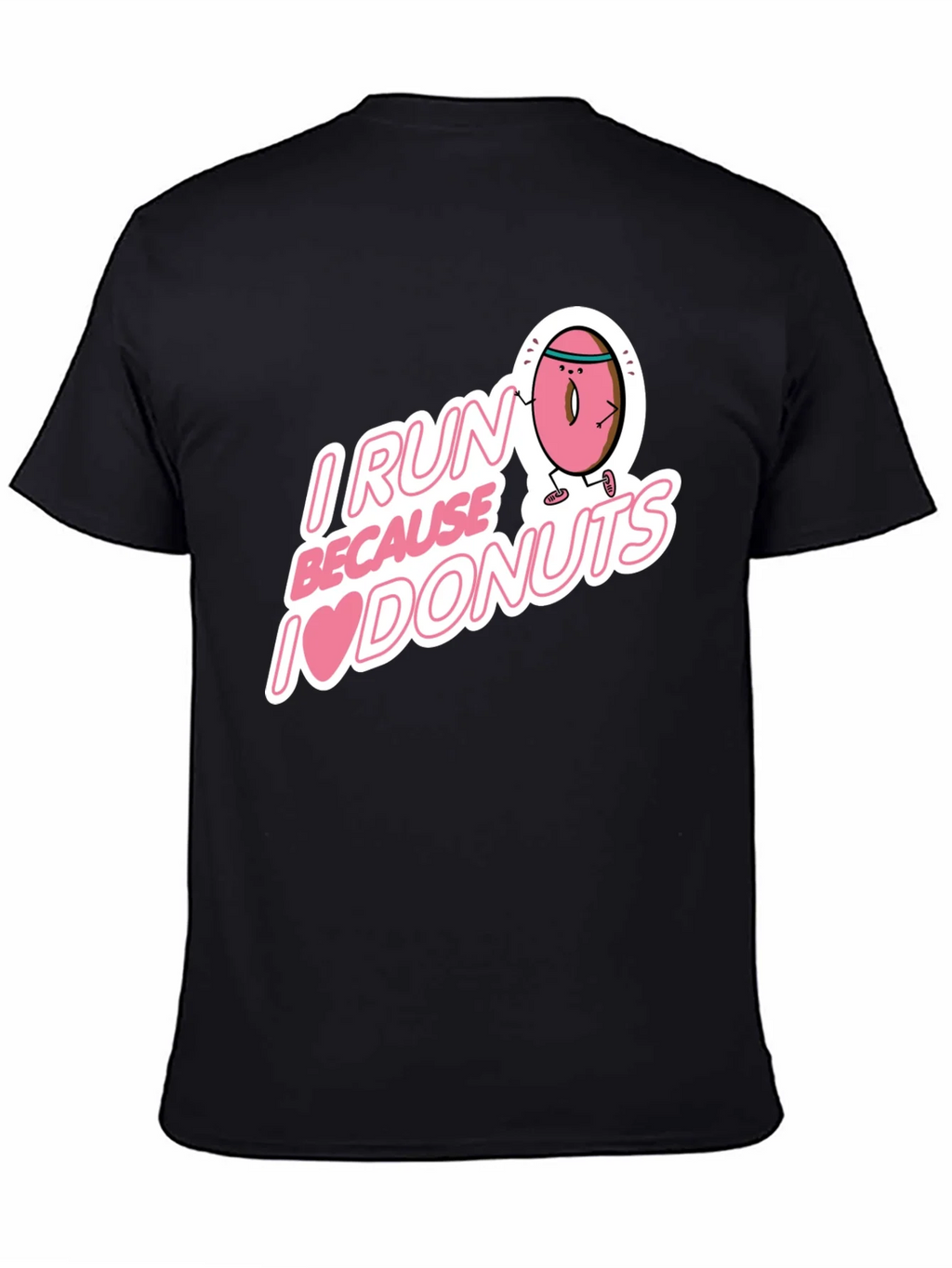 I Run Because I Love Donuts Graphic T-Shirt product image 4
