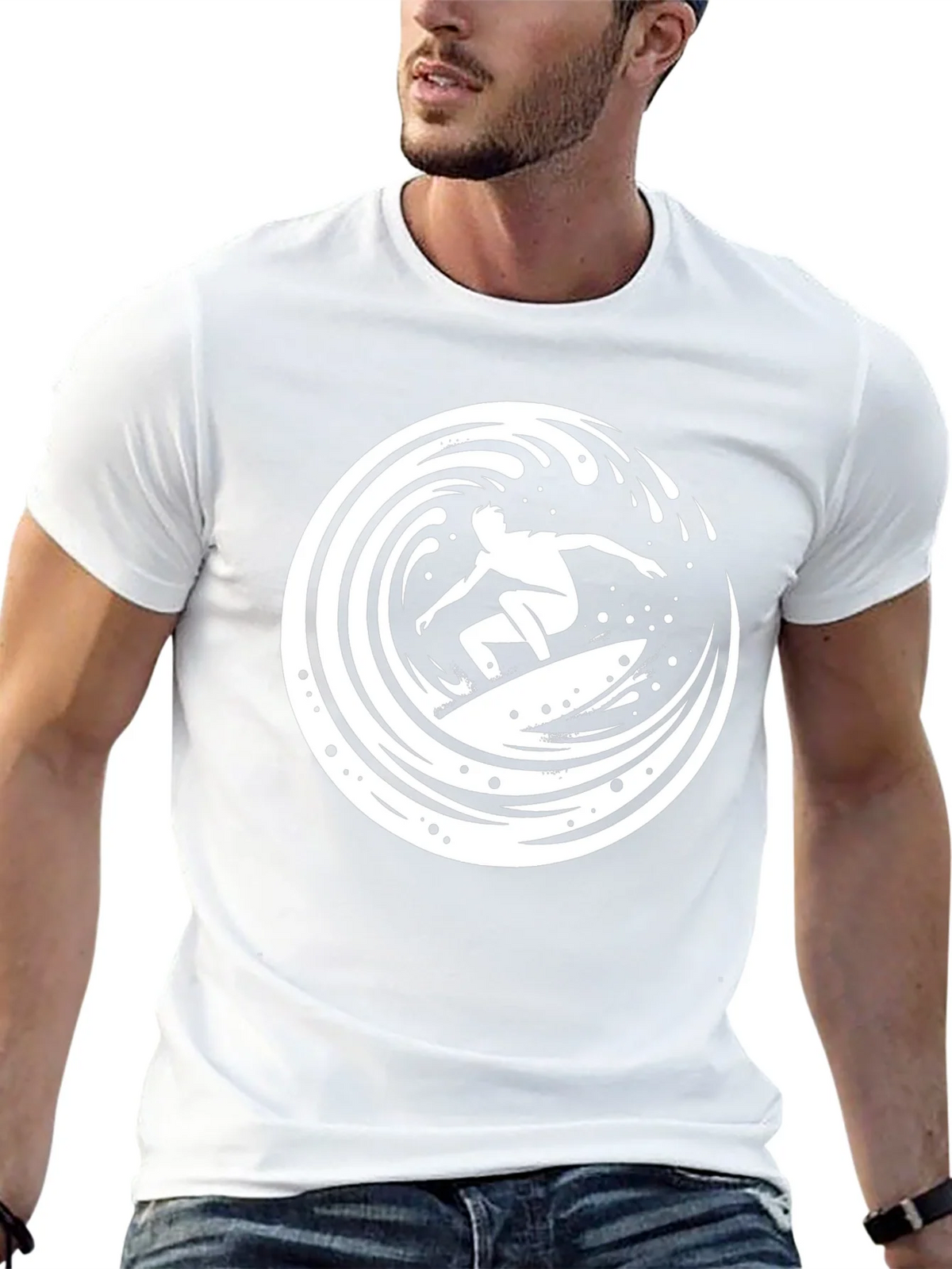 Surfer Graphic Tee - Ride the Wave in Style! product image 11