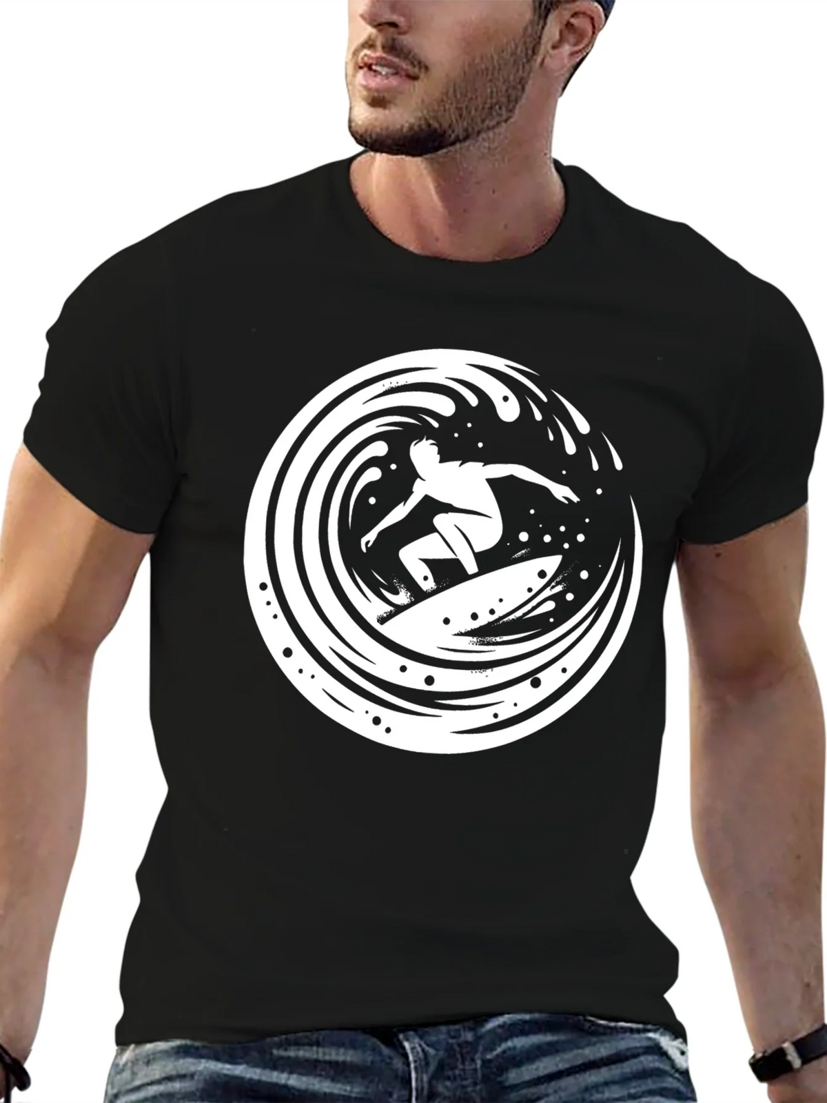Surfer Graphic Tee - Ride the Wave in Style! product image 5