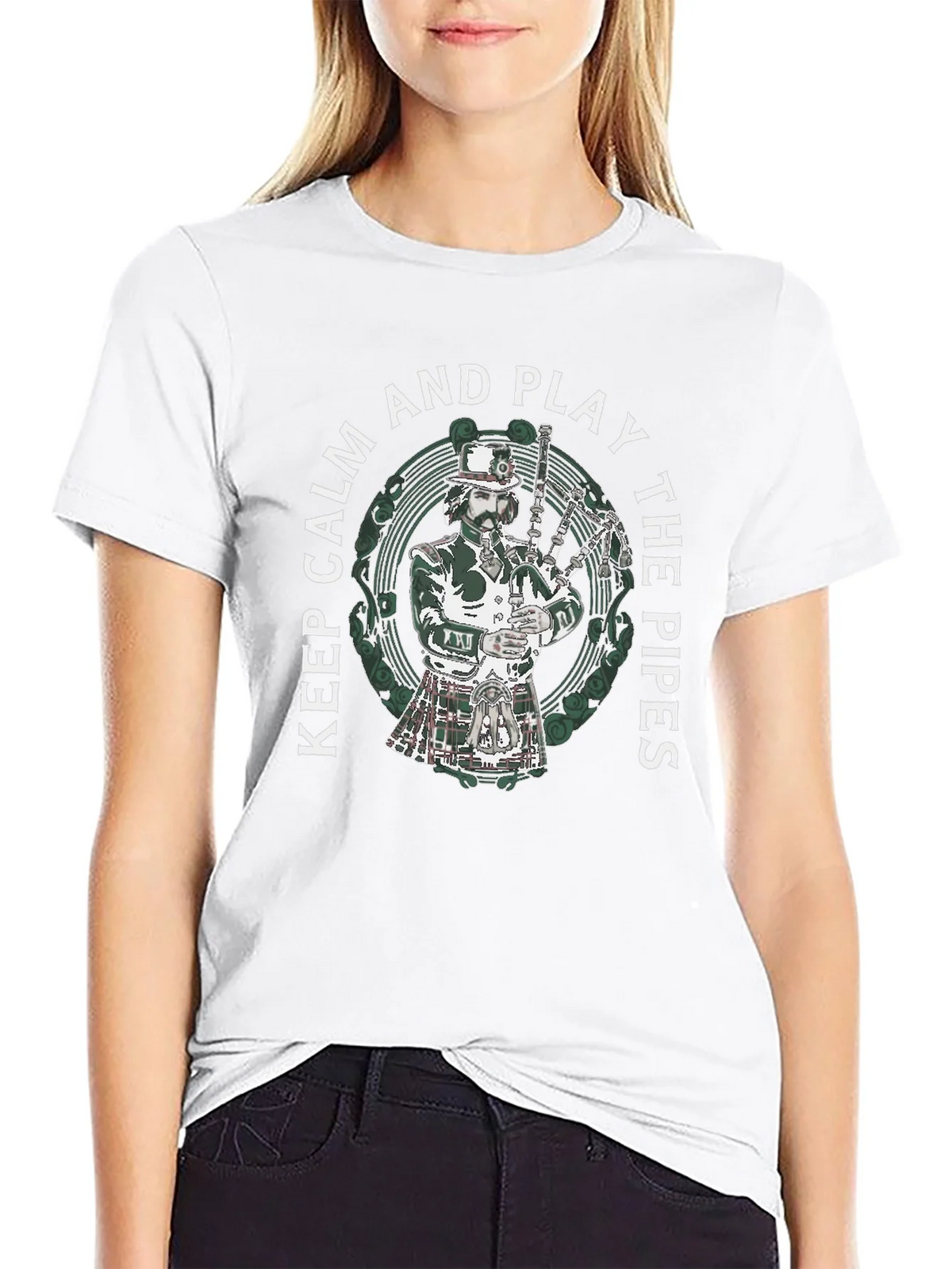 Keep Calm and Play the Pipes T-Shirt product image 8
