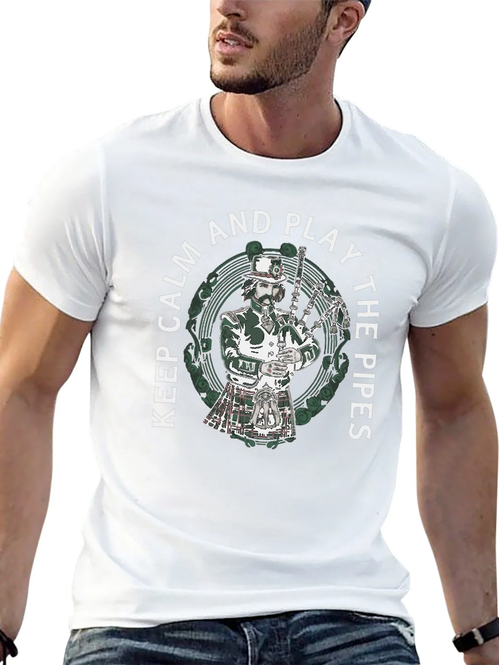 Keep Calm and Play the Pipes T-Shirt product image 12