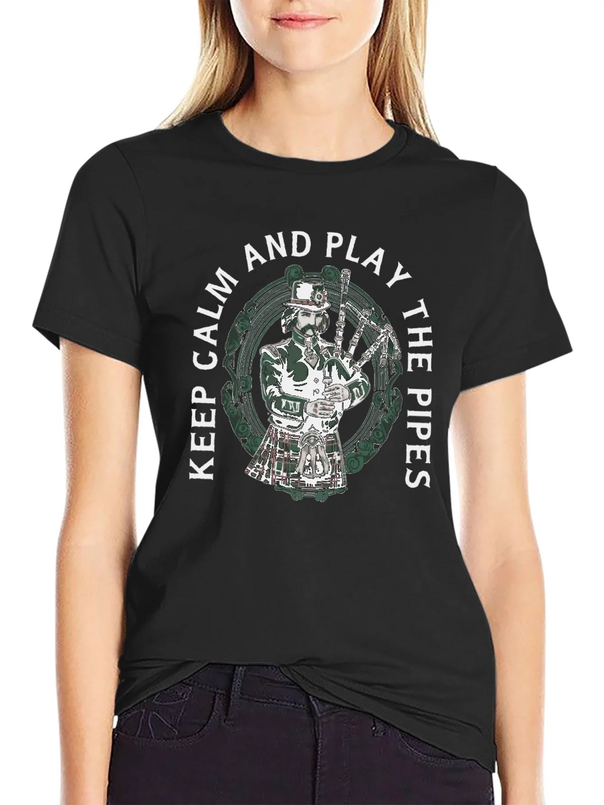 Keep Calm and Play the Pipes T-Shirt product image 2