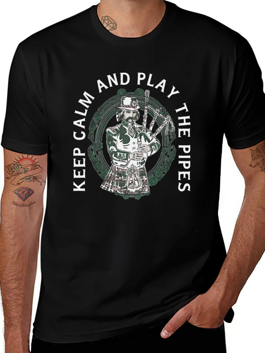 Keep Calm and Play the Pipes T-Shirt product image 1