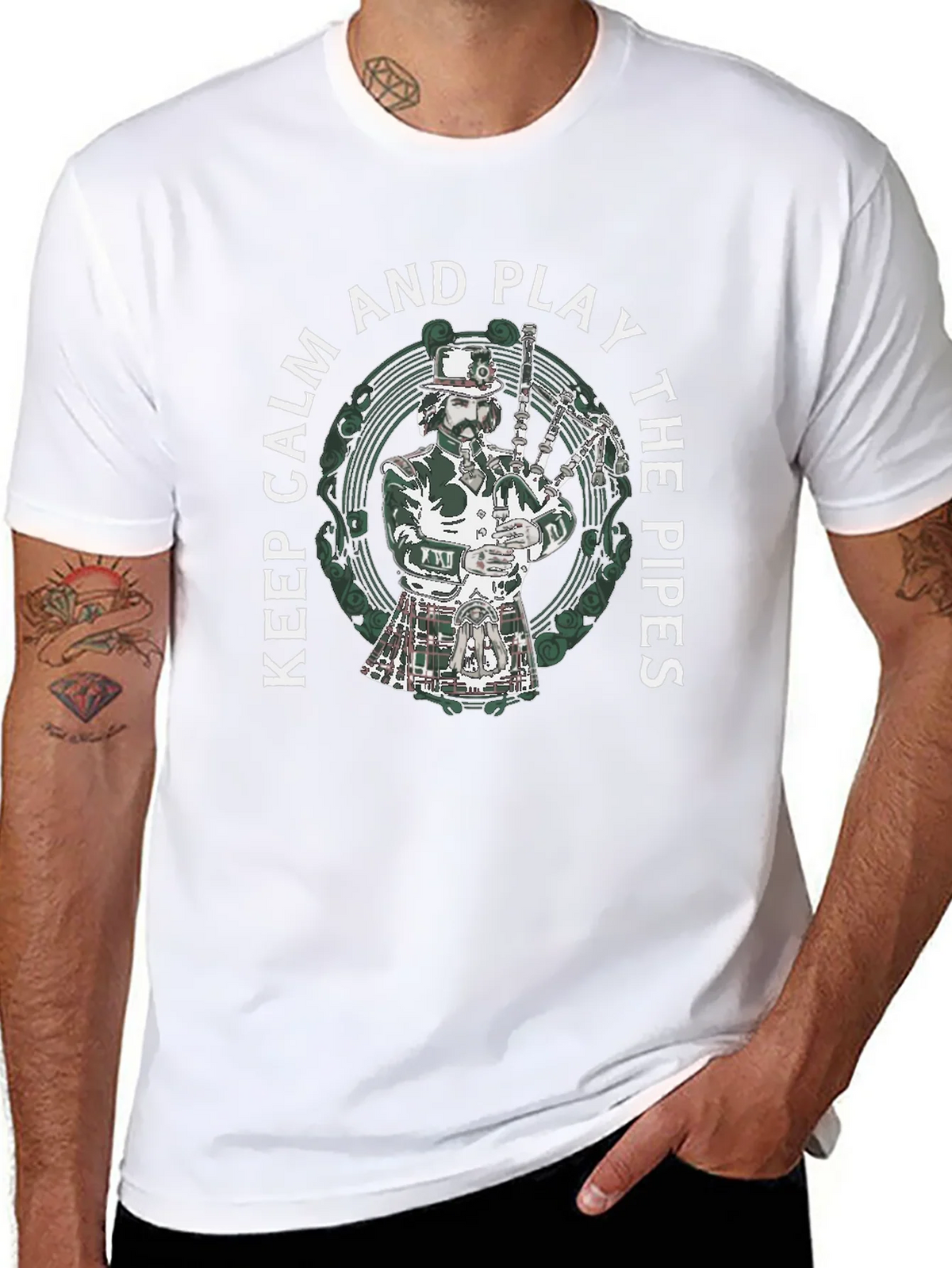 Keep Calm and Play the Pipes T-Shirt product image 7