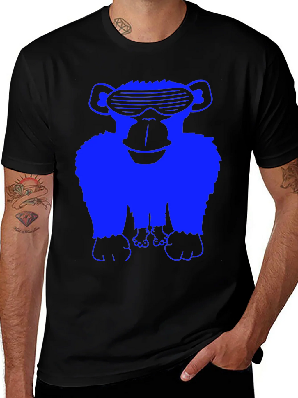 Cool Ape Graphic T-Shirt - Black product image 1