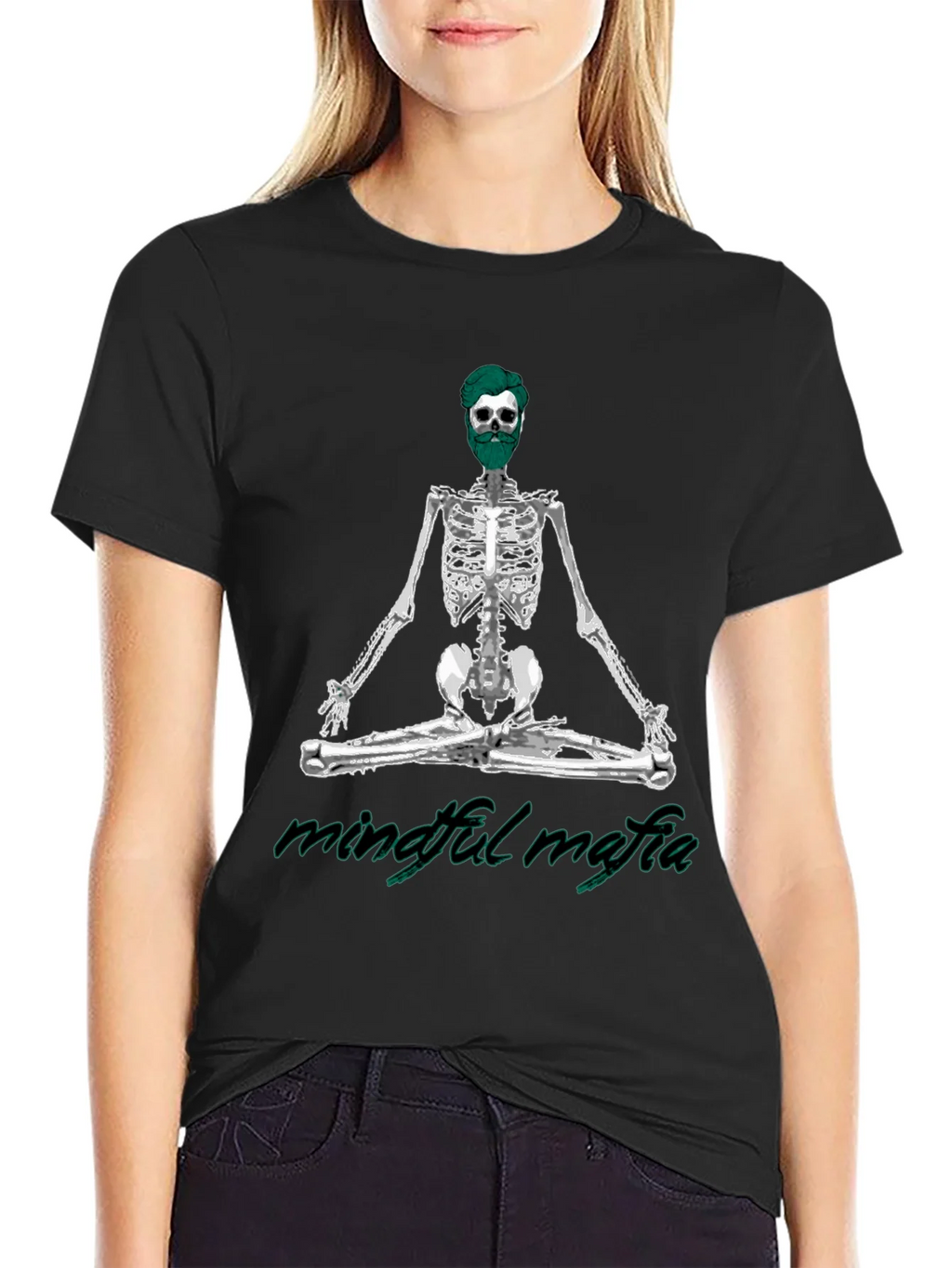 Mindful Mafia Skeleton Graphic Tee product image 2
