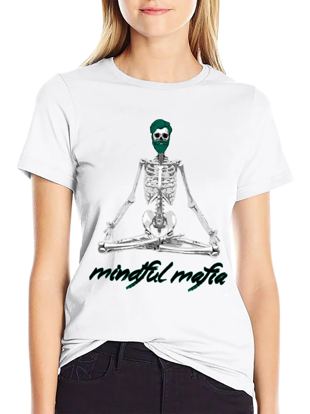 Mindful Mafia Skeleton Graphic Tee product image 8