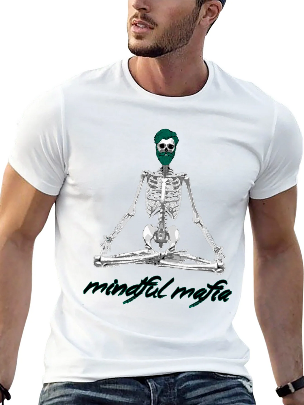 Mindful Mafia Skeleton Graphic Tee product image 12