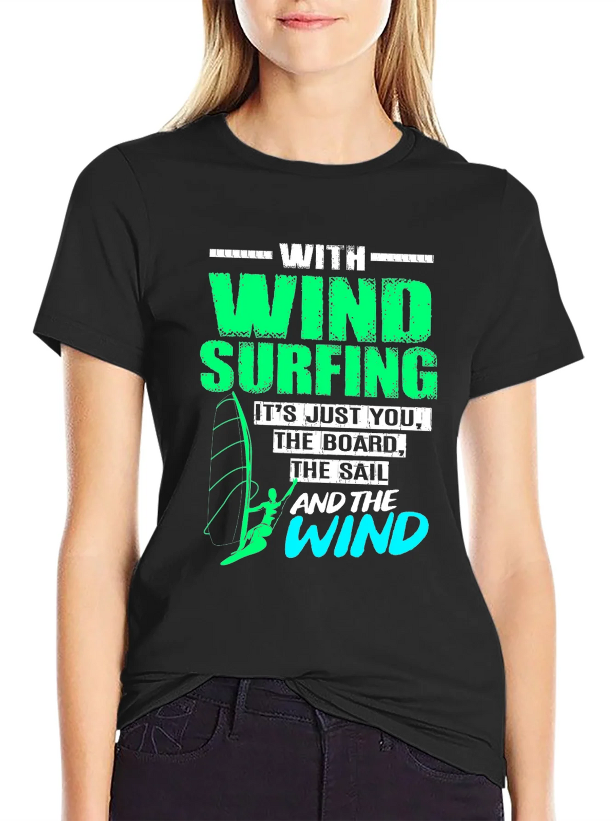 Windsurfing T-Shirt: Just You The Board & Wind product image 2
