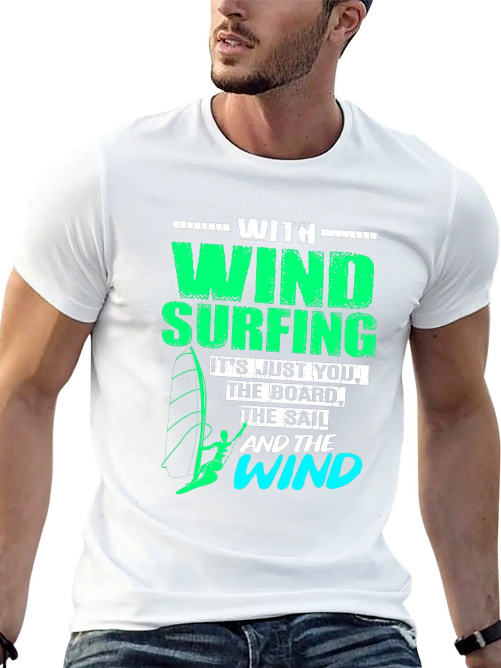 Windsurfing T-Shirt: Just You The Board & Wind product image 12