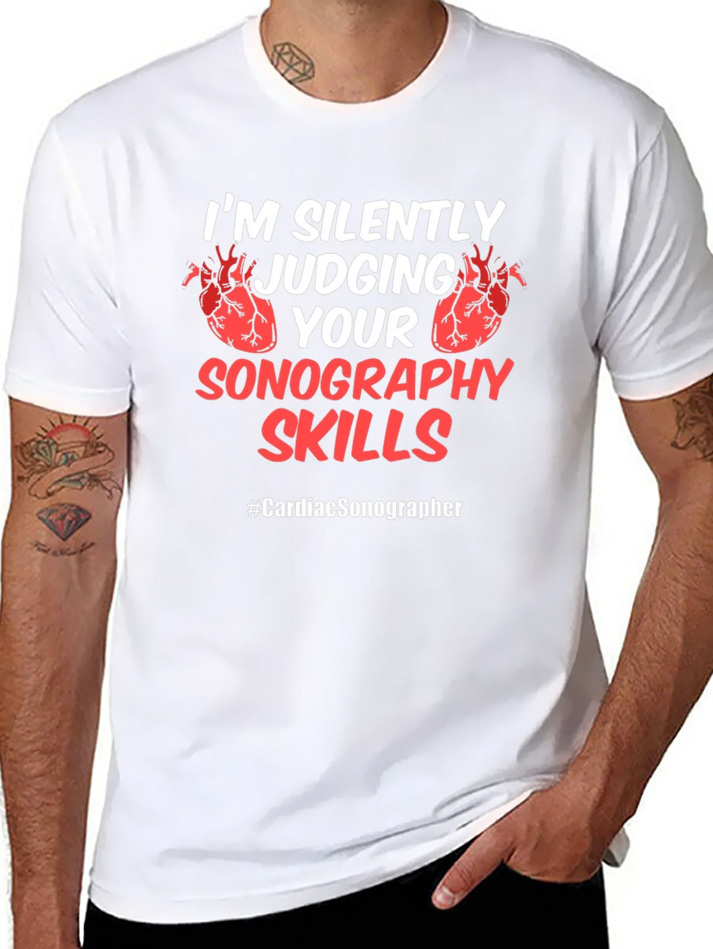 Cardiac Sonographer Novelty T-Shirt product image 7