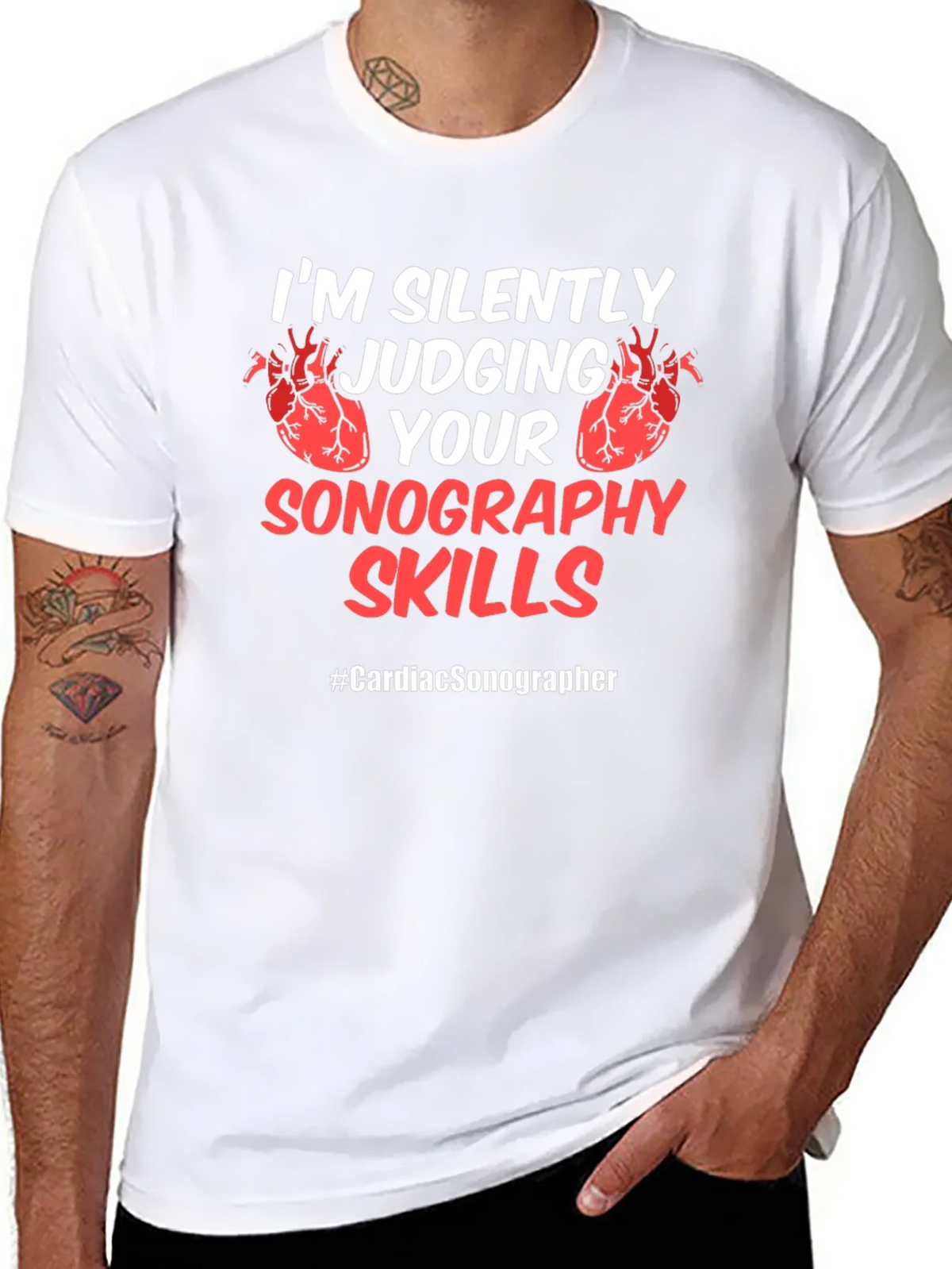 Cardiac Sonographer Novelty T-Shirt product image 7
