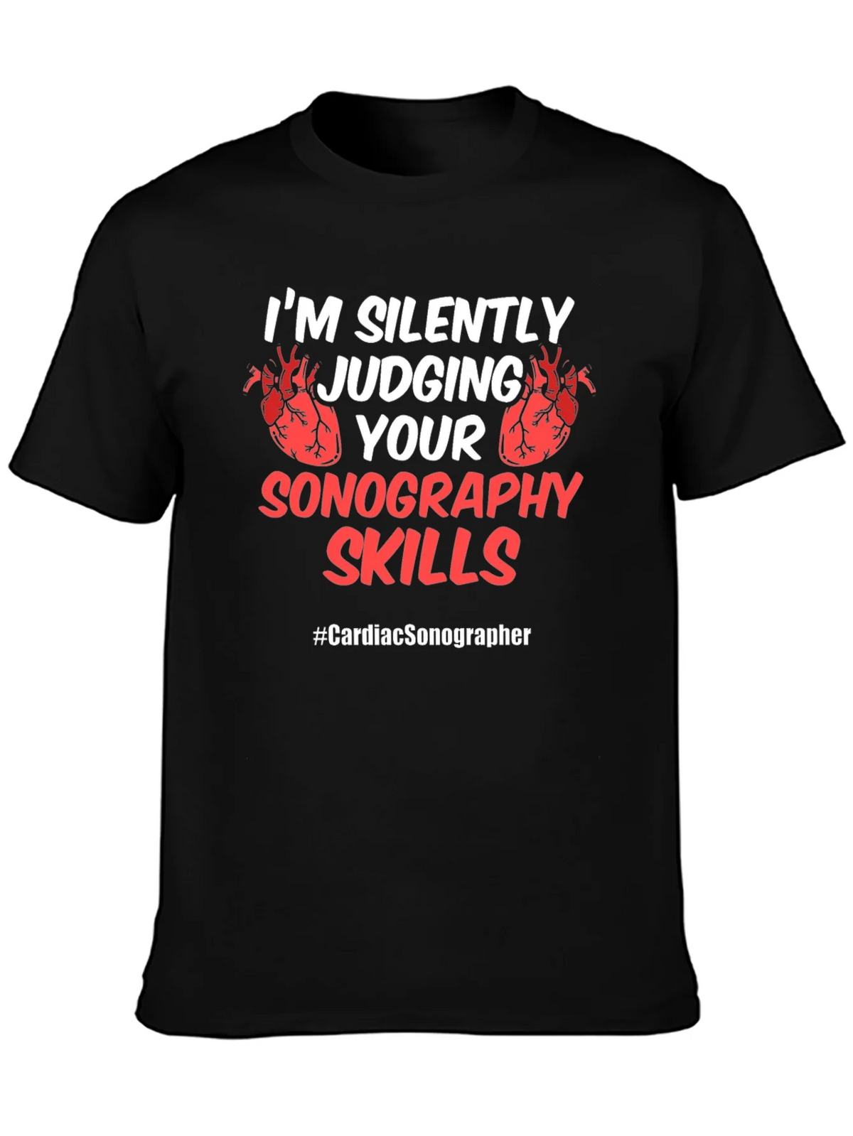 Cardiac Sonographer Novelty T-Shirt product image 3