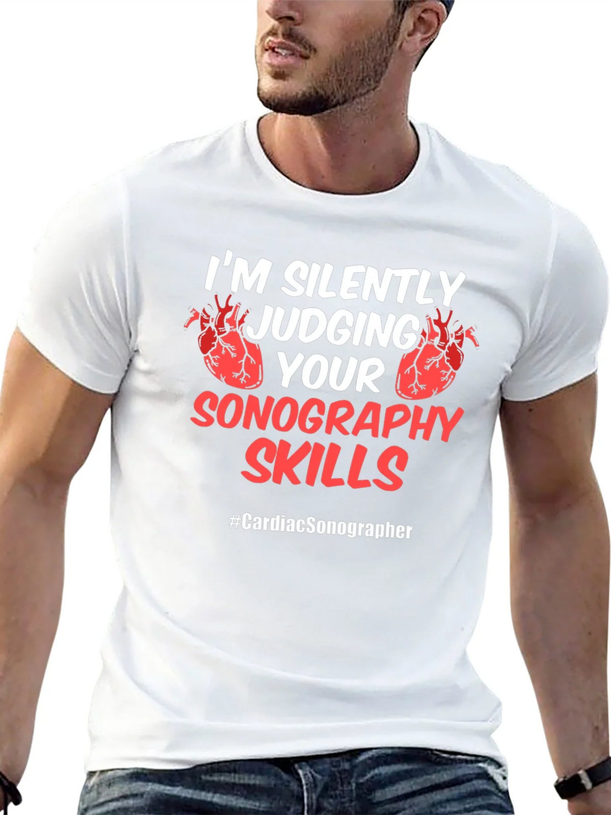 Cardiac Sonographer Novelty T-Shirt product image 12
