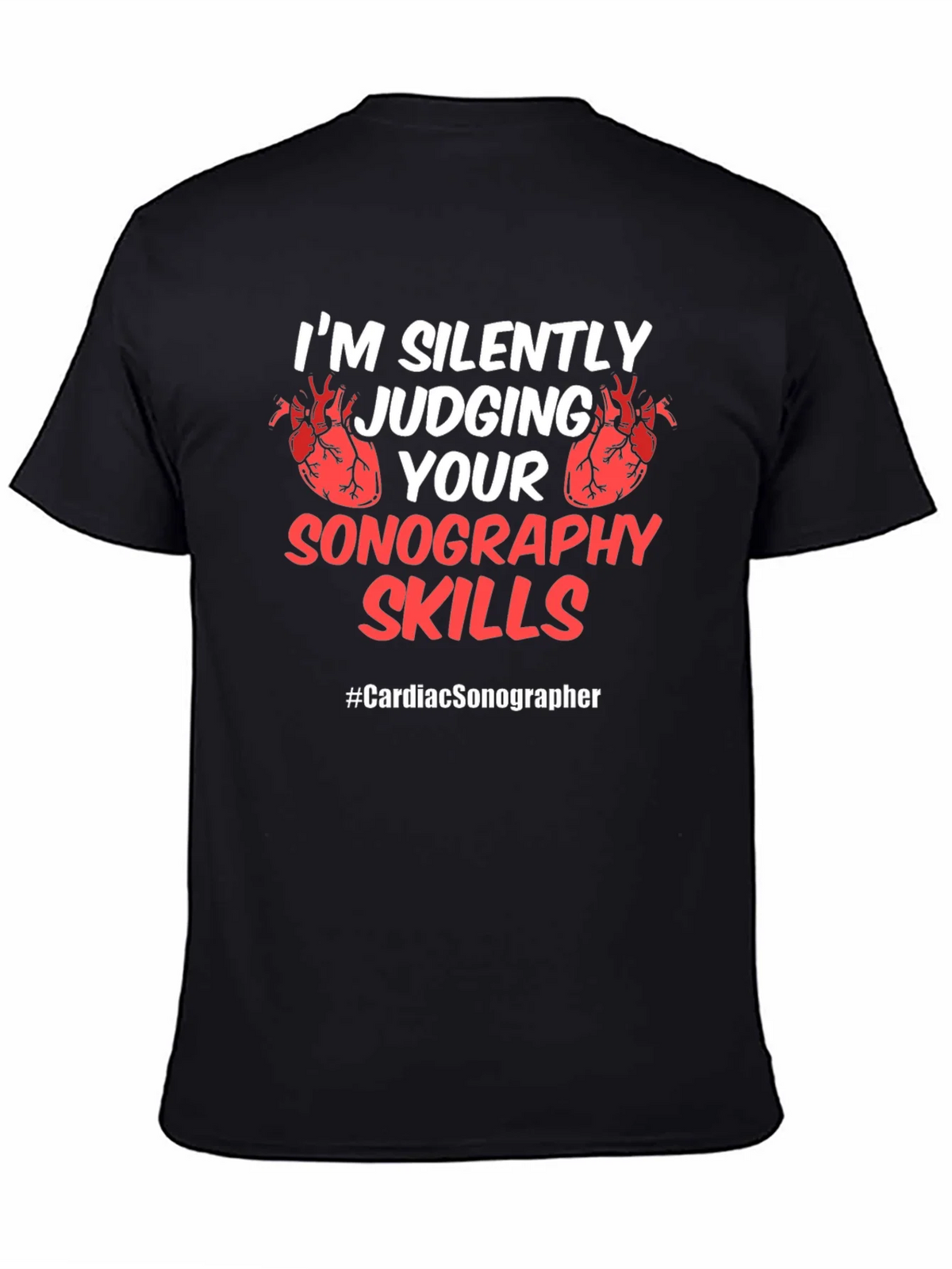 Cardiac Sonographer Novelty T-Shirt product image 4